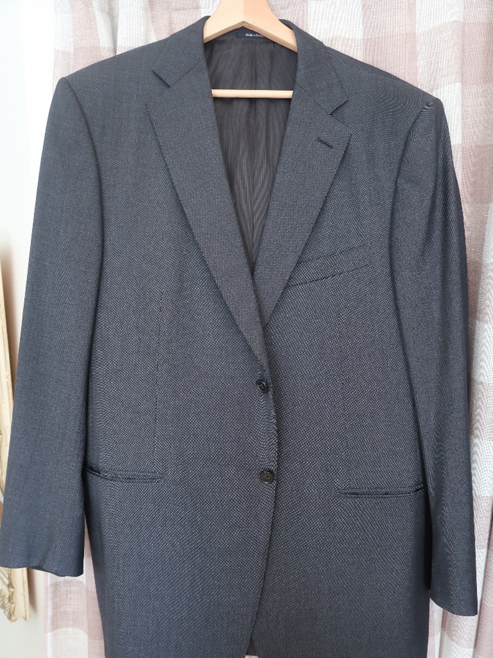 Ermenegildo Zegna Charcoal Nailhead Blazer